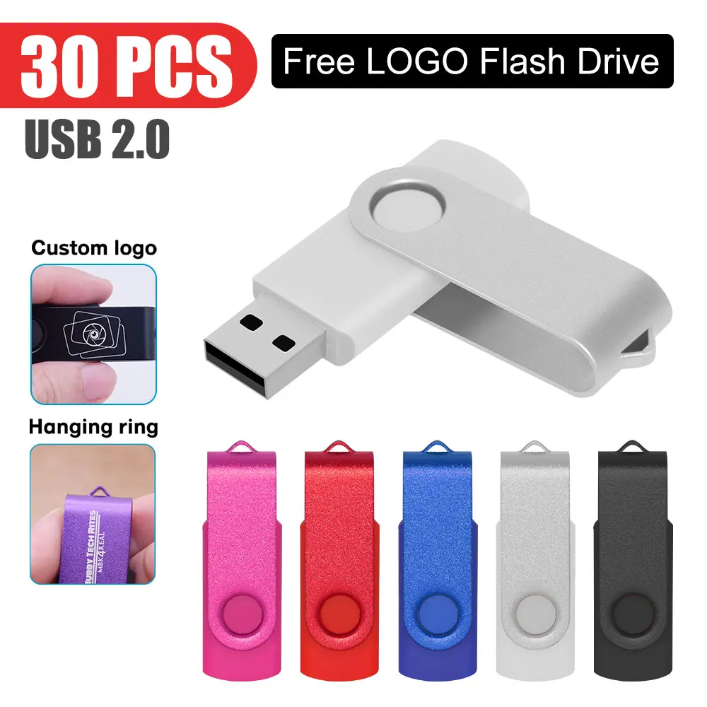 

30pcs/lot Full Colour USB 2.0 Flash Drive 128GB 64GB 32GB high speed 16GB 8GB 4GB memory Flash Stick PenDrive 2.0