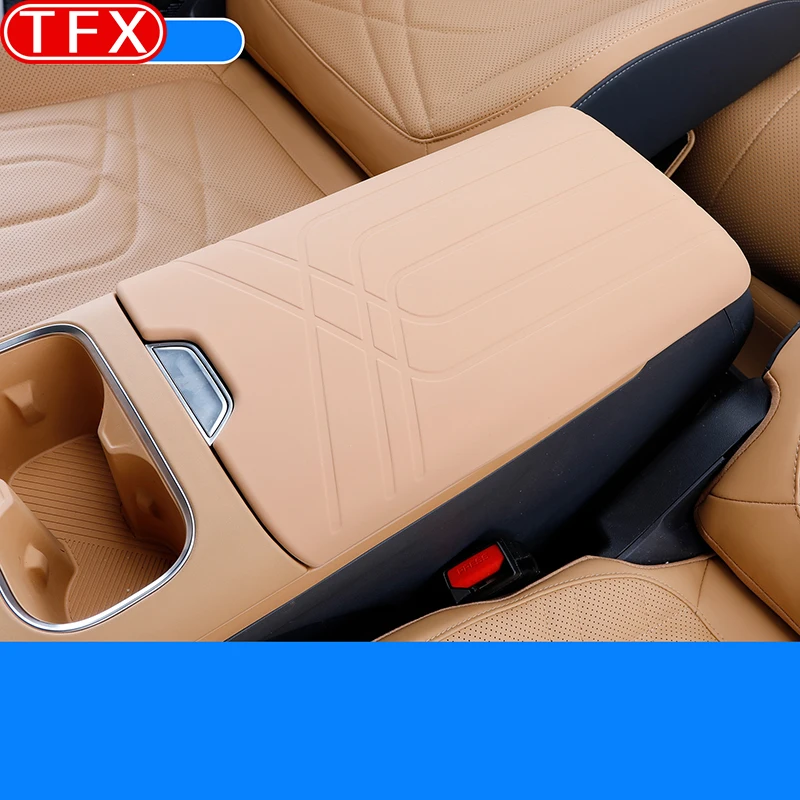 

For Geely Galaxy Starship 7 EM-i 2024 2025 Car Armrest Box Cover Central Armrest Silicone Protective Cover Auto Accessories