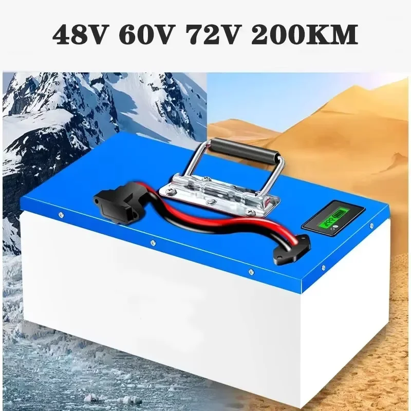 Electric vehicle lithium battery60v72Vsuper capacity 200km lithium battery electric motorcycle tricycle lithium battery