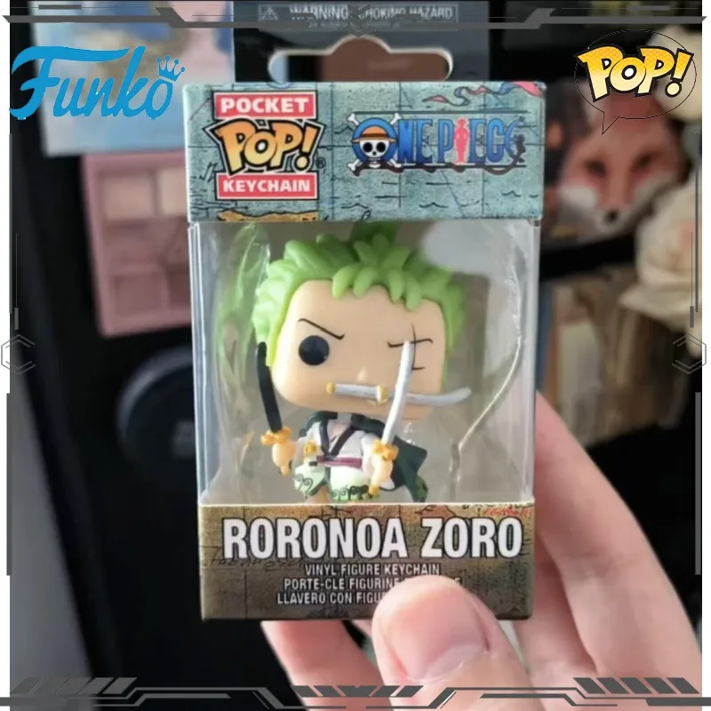 

Оригинальный брелок Funko Pop One Piece Roronoa Zoro, фигурка-игрушка для мальчиков и девочек, подарок, коллекционная модель, украшение