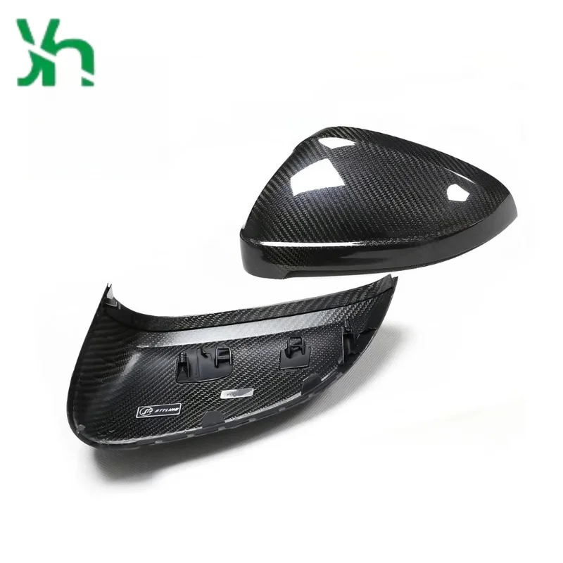 لأودي A4 A4L S4 (2016-) RS4 (2019-) A5 A5L (2017-) S5 (2017-) RS5 (2017-) غطاء مرآة من ألياف الكربون الحقيقية #5