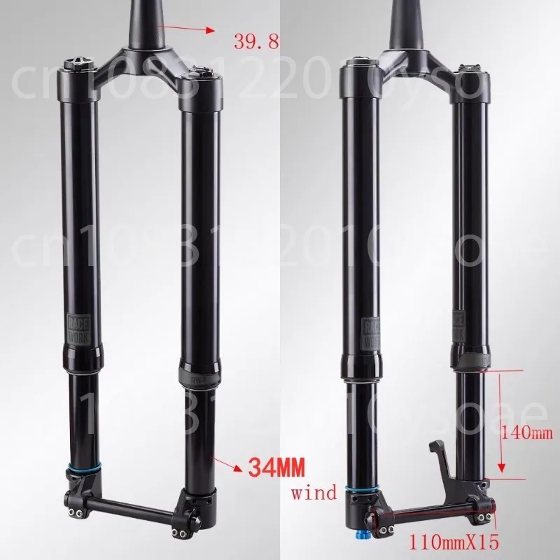 

Mountain bike front fork BOOST 110 * 15MM bucket shaft 27.5 29 inch 140 stroke damping