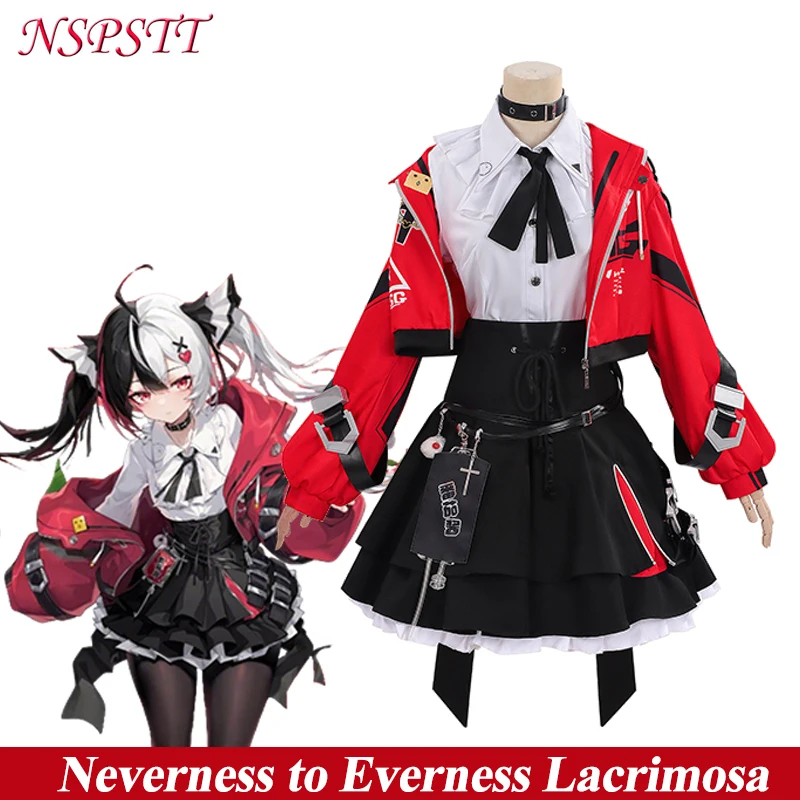 

NSPSTT Neverness to Everness Lacrimosa Cosplay Costume Women Men Halloween Carnival Role Play Full Set Outfit
