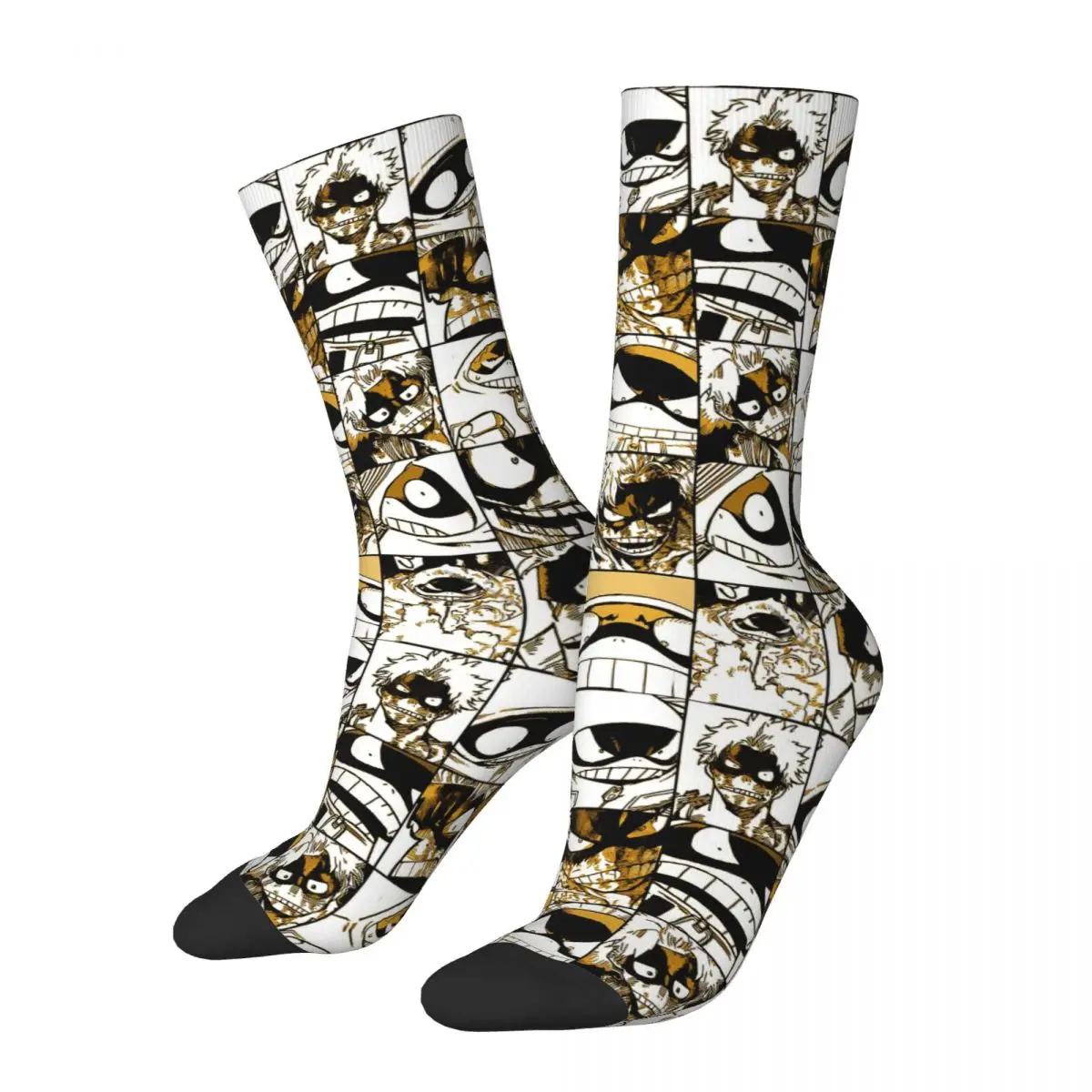 

Fat Gum- Collage Color Version Crazy Men's compression Socks Unisex Shinigami, Japanese anime Harajuku Seamless Crew Sock