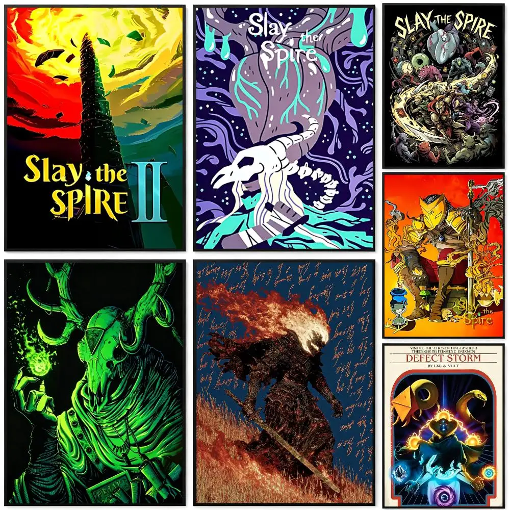 Game Slay the Spire Poster Poster HD Printing Cyberpunk Style Wall Art Home Decor For Gaming Room Living Room Bedroom Gift Idea