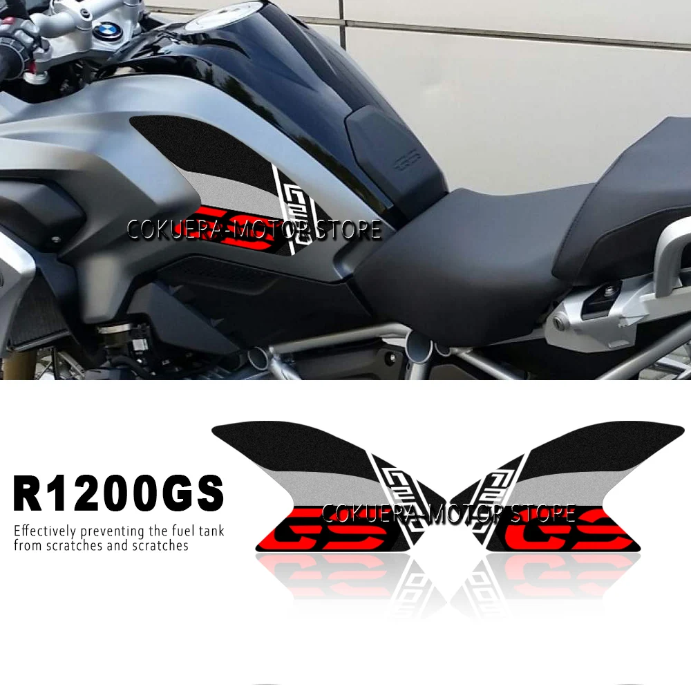 

Motorcycle Accessories Side Sticker Non-slip Gas Protection Knee Tank Pad Sticker For BMW R1200GS R 1200 GS 2015 2016