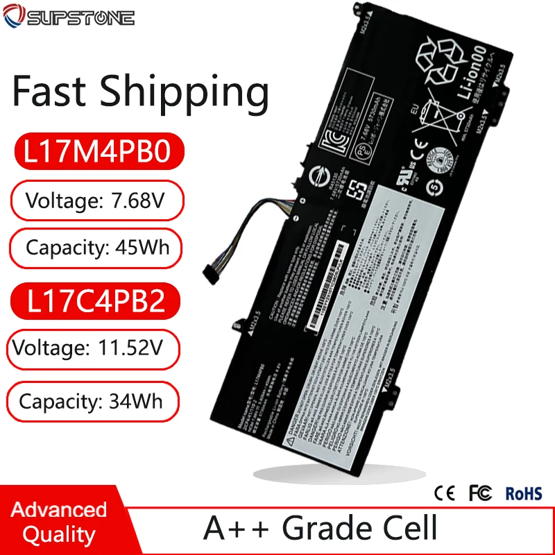 

L17M4PB0 L17C4PB2 Laptop Battery For Lenovo Xiaoxin Air 15ARR 15IWL 15IKBR,Flex 6-14ARR,530S-15IKB D330-101GM,Yoga 530-14iKB