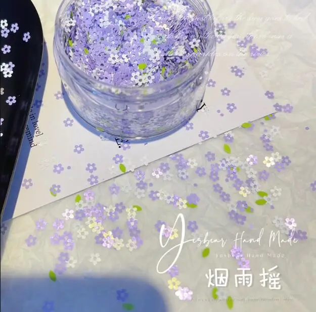 6g/box Small  Flower Sequin 3D Nail Decoration  Nail Art Decoration Glitter Nails Accessories  eauty Salon Nail