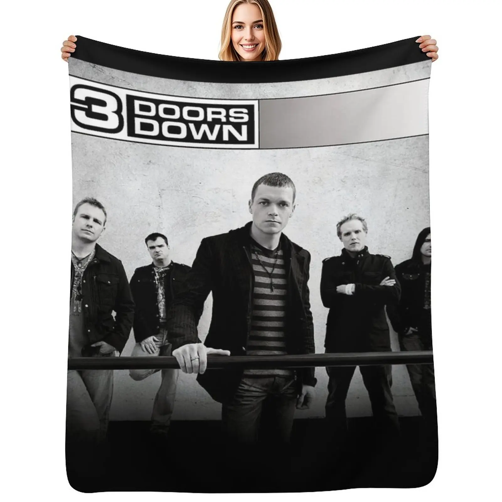 

3 Doors Down 3 doors down 2 Throw Blanket Sofa Quilt Fashion Sofas christmas gifts Travel Blankets