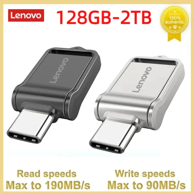 Lenovo USB 3.0 Flash-Laufwerk 2TB USB-Flash-Speicher 1TB 3,0 GB wasserdichtes USB-Stick Metall Pen drive USB-Laufwerk 128 USB 3 0 Stick Speicher