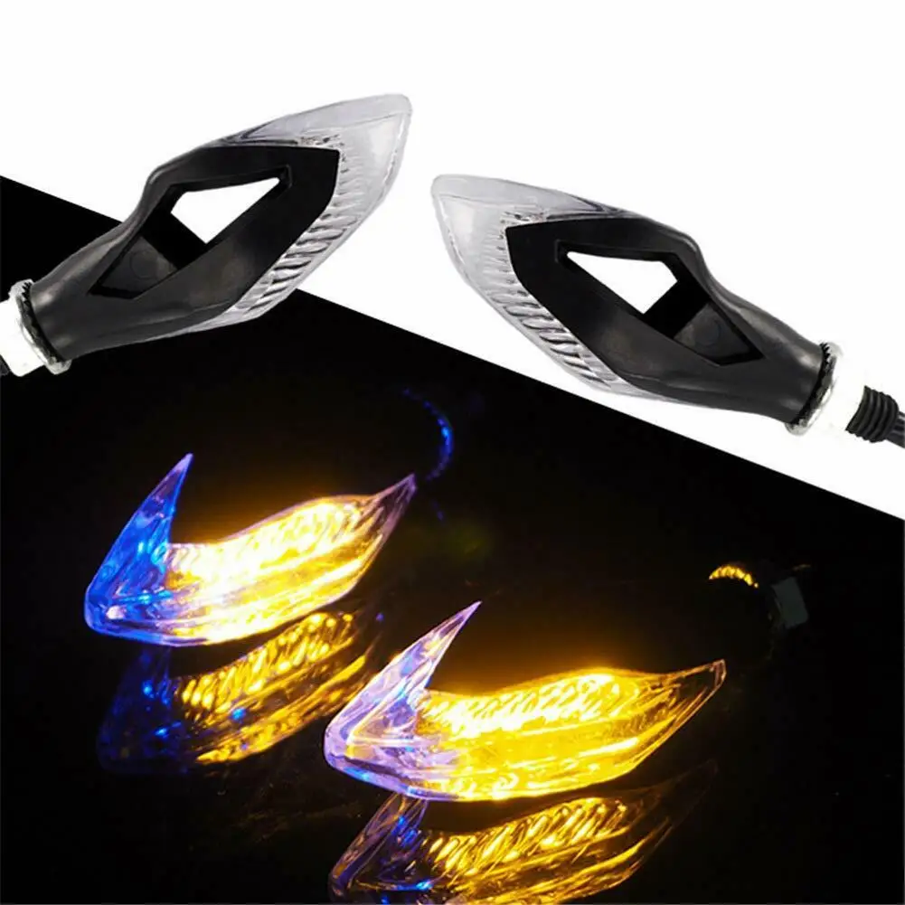 

12V Red Motorbike Tail Light Indicators LED Turn Signal Lights Turning Indicator