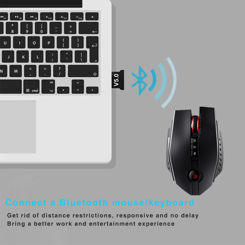 U SB Bluetooth 5.0 Car Electronics Adapter Transmitter Btooth Receiver Audio Dongle Wireless For Computers PC Laptops