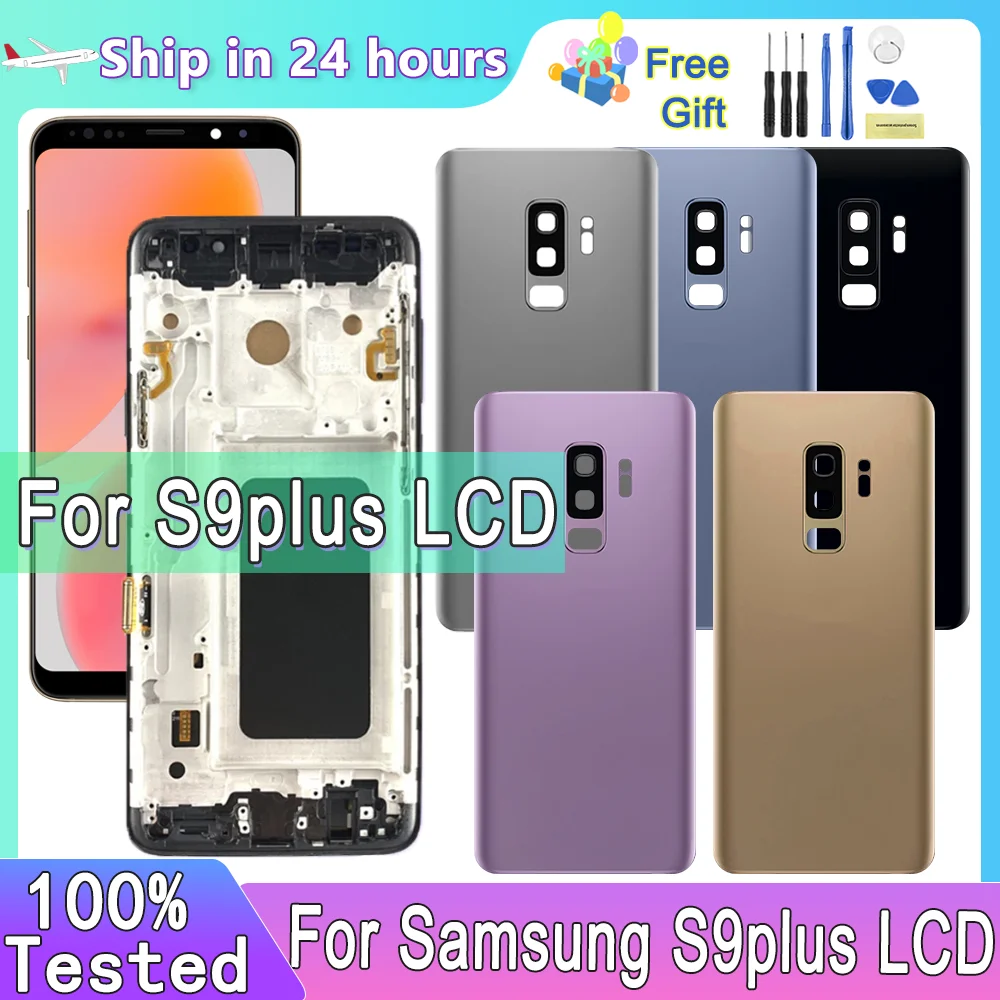 

New 100% Tested TFT For Samsung S9 Plus G965 G965F LCD Display Touch Screen With Frame For Galaxy S9+ Display Replacement