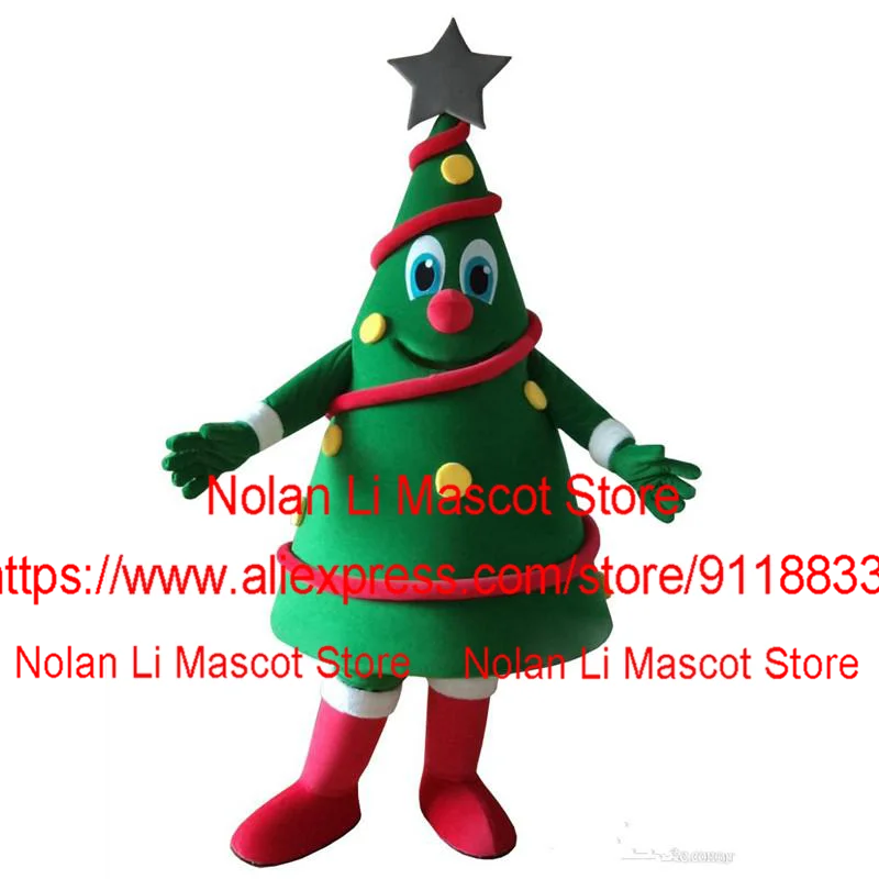 Costume de mascotte d'arbre de Noël, bottes rouges de haute qualité, ensemble de dessin animé de crayon, cosplay, fête d'anniversaire, mascotte, cadeau de festival de Tim, 972