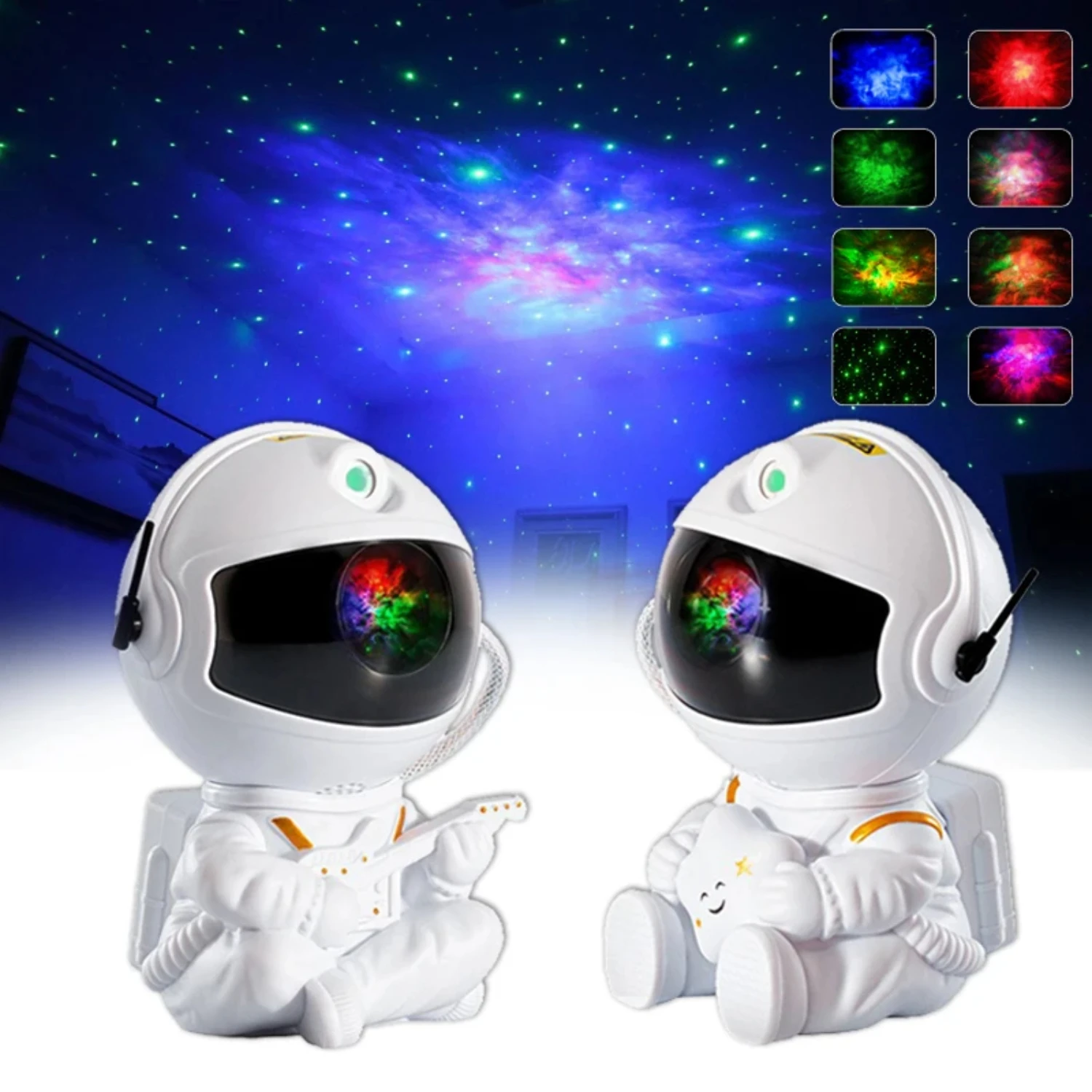 Mini proyector de cielo estrellado para niños, lámpara de astronauta, luz nocturna estrellada, decoración de habitación de boda, dormitorio de bebé, regalo de cumpleaños, nuevo