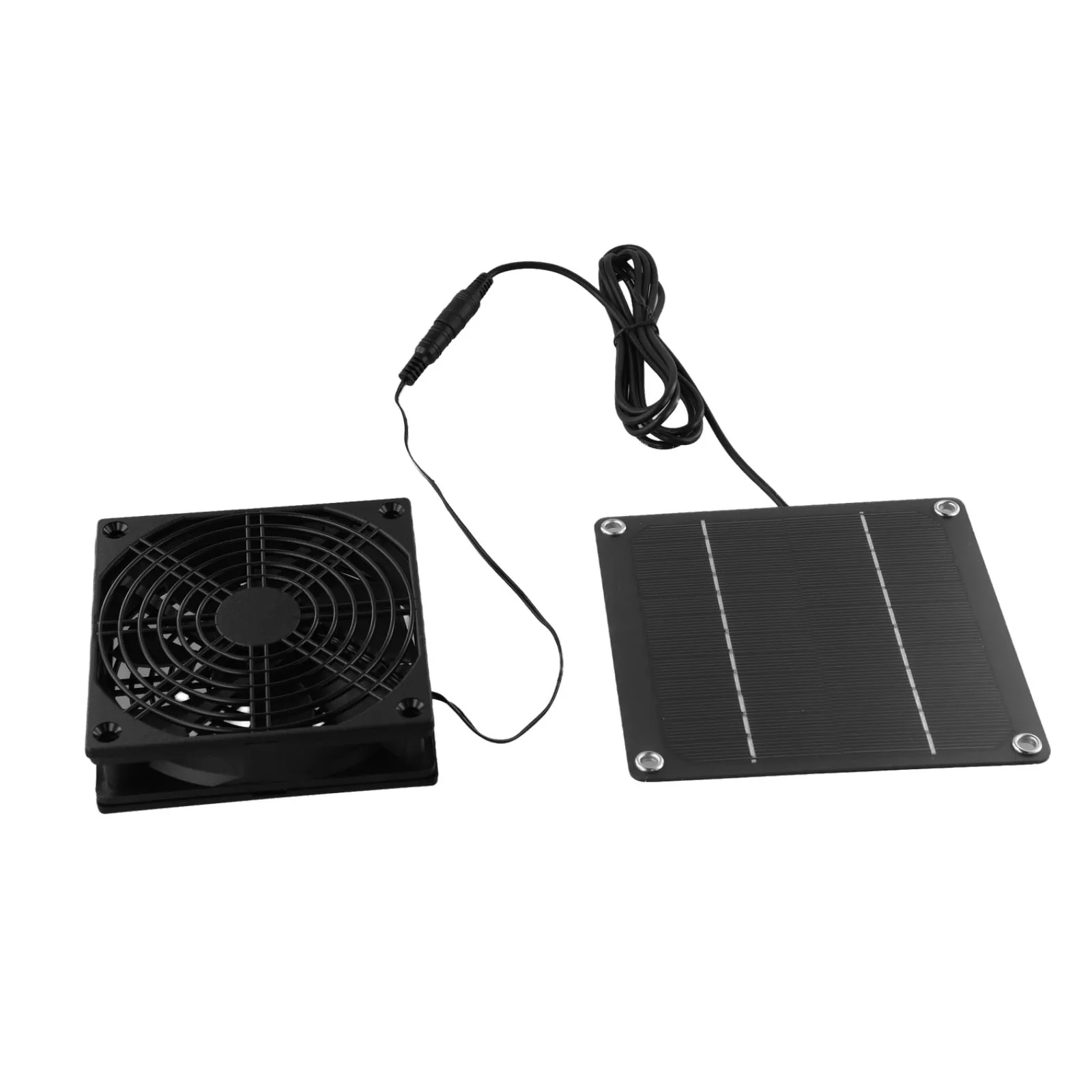 

Set Solar Exhaust Fan Monocrystalline Silicon High Performance Multifunctional With 150cm Cable Easy Installation