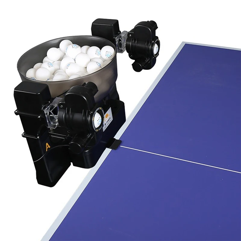 Professional Table Tennis Robots Sender Pitching Serve Machine Trainer Racquet Sport Collecting Basket 120 Pingpong Ball S-1001