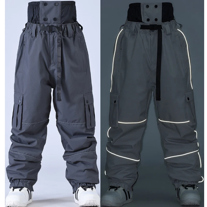 

Reflective lines, Men and Women, Snow Pants, Waist protection, Snowboard Snow Ski Clothes, Ski Suit Pant, Snowboarding Trousers