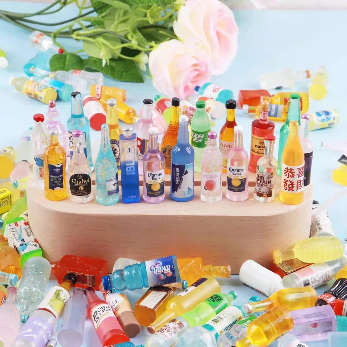 10 قطعة متنوعة صغيرة سوبر ماركت دمية المشروبات الغذاء مصغرة سوبر ماركت مخزن الرف التظاهر اللعب المطبخ ل إكسسوارات دمي #1