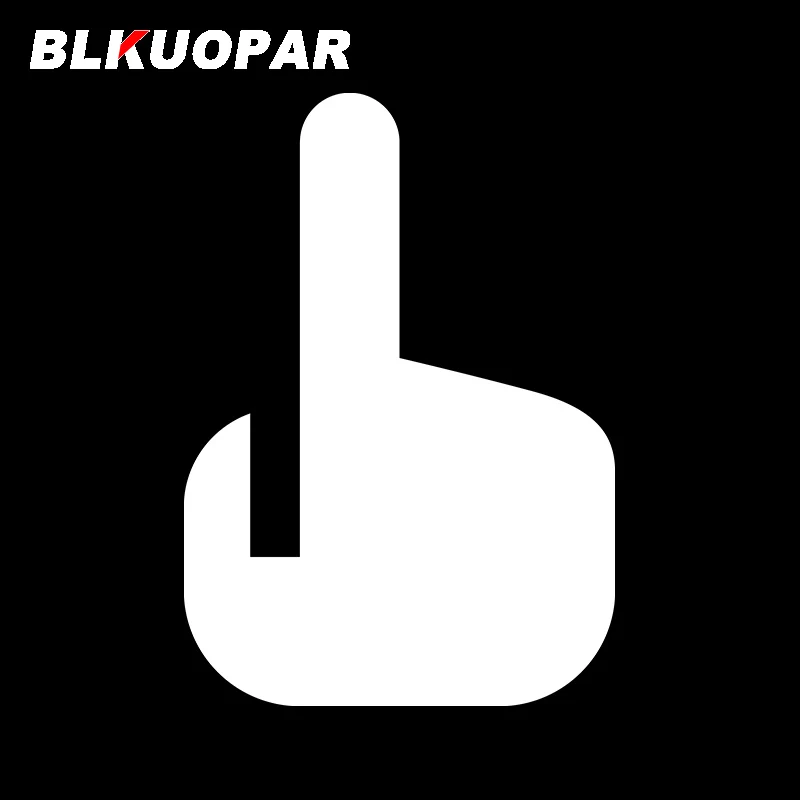 BLKUOPAR for Pointing Hands And Gestures Car Stickers Sunscreen Personality Decals Windshield Refrigerator Decor Car Styling