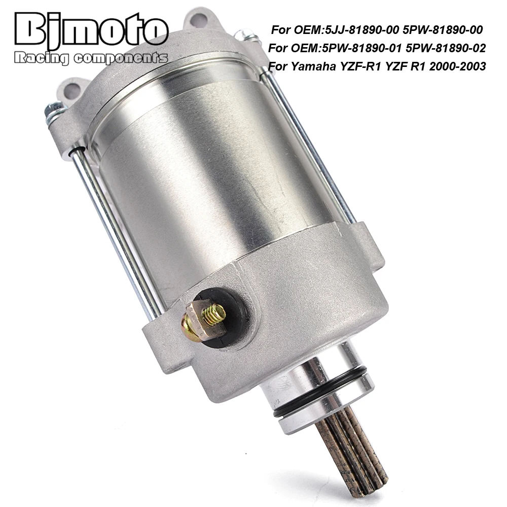 

Motorcycle Starter Motor For Yamaha YZF-R1 YZF R1 2000 2001 2002 2003 5JJ-81890-00 5PW-81890-00 5PW-81890-01 5PW-81890-02