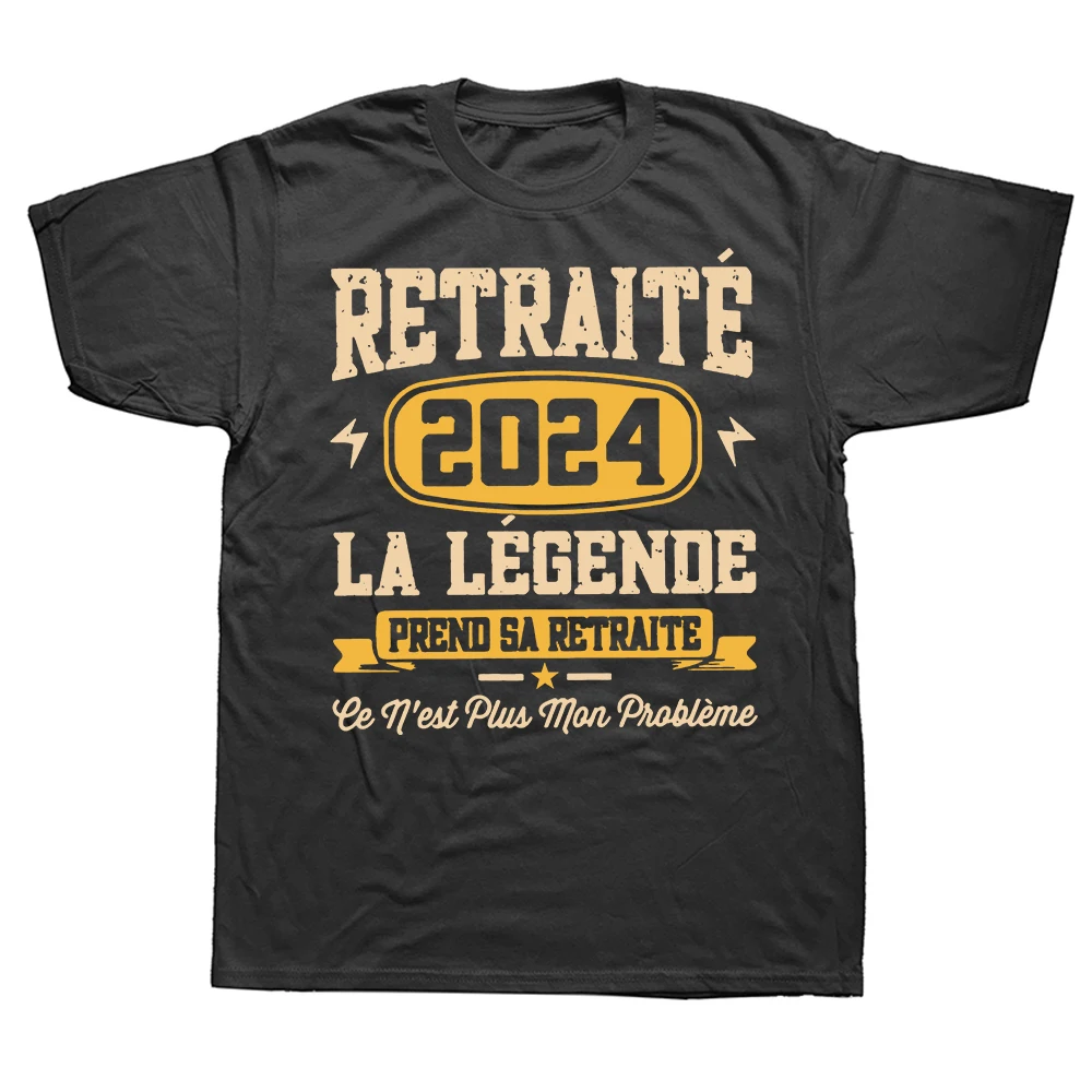 Retro Retirement 2024 T-shirt met Franse Humor – De Perfecte Geschenk voor Elke Pensionsnemer