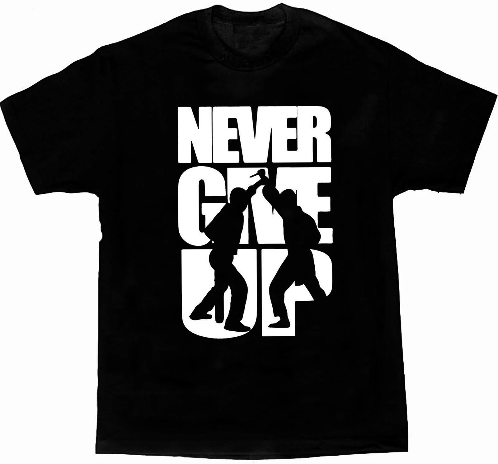 

Never Give Up. Krav Maga Self-Defense Martial Art MMA Fight T Shirt New 100% Cotton Short Sleeve O-Neck T-shirt Casual Mens Top