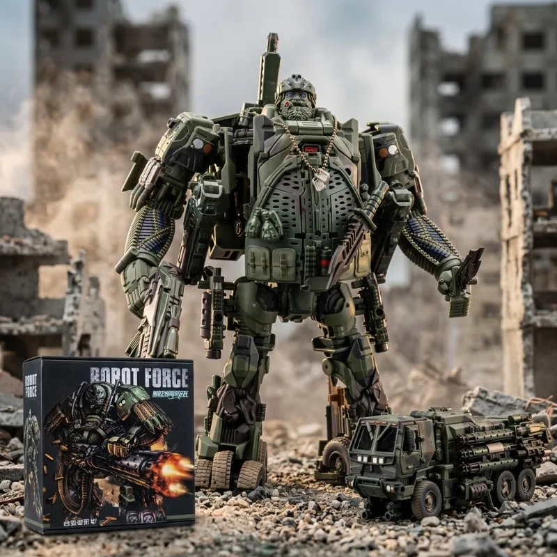 【In Stock】Transformation Robot Robot Force M02 Hound Military Green Armored Style Hobby Display Model