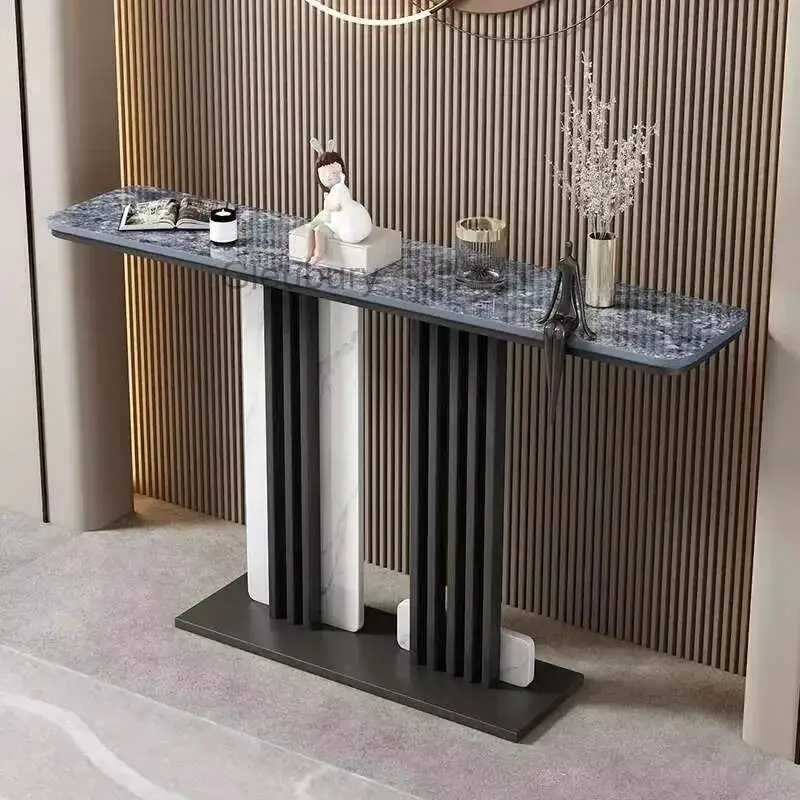 

Slate Luxury Living Room Table Corner Minimalist Console Vertical Table Nordic Classic Tisch Wohnzimer Entrance Hall Furniture