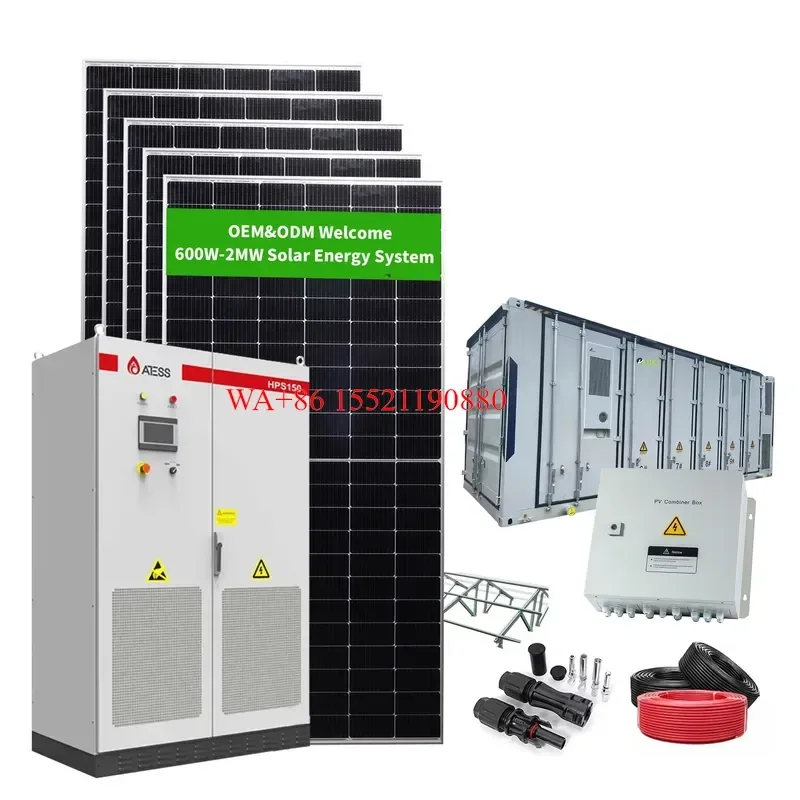 Inversor Híbrido Eólico Solar WMWMNU 30KW 30KVA para Uso Comercial e Residencial, Sistema de Energia Solar com Painel Solar