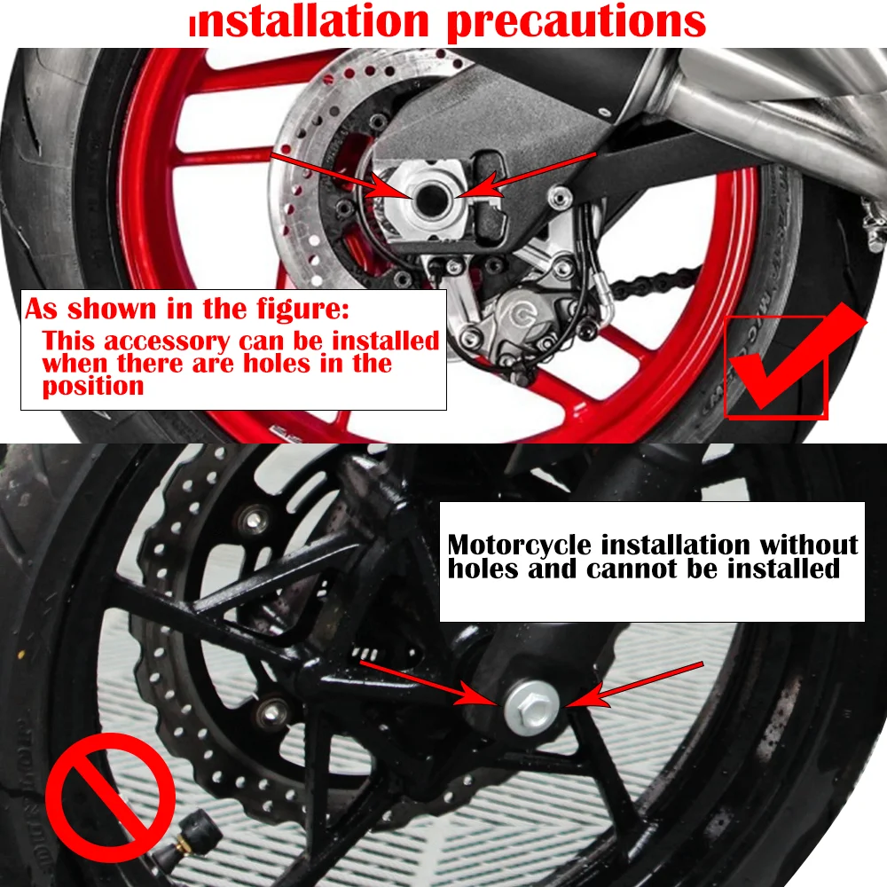 For MONSTER 821 620 695 696 795 796 797 monster Motorcycle Front Rear Axle Fork Crash Sliders Protector Wheel Falling Protection