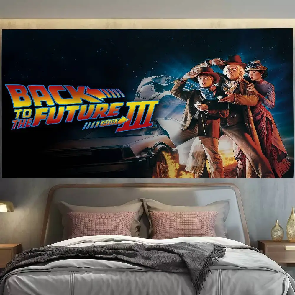 

Movie B-Back to the F-Future Flag Decoration Outdoor Picnic Party Home Camping Party Art Hanging Banner