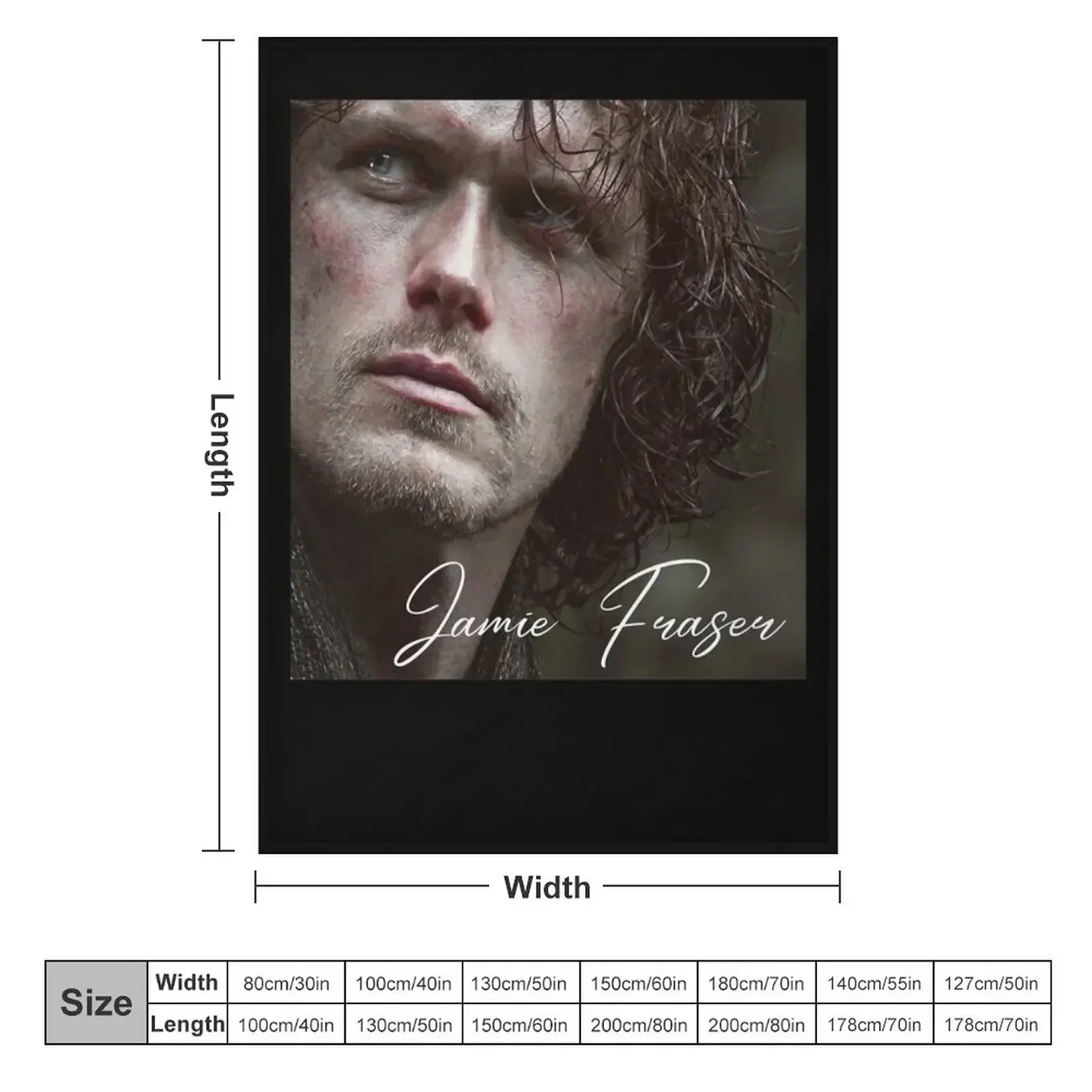 Gifts For Women Jamie Fraser Outlander Gifts For Everyone Throw Blanket Weighted Cute Plush Beautifuls Stuffeds Bed Blankets