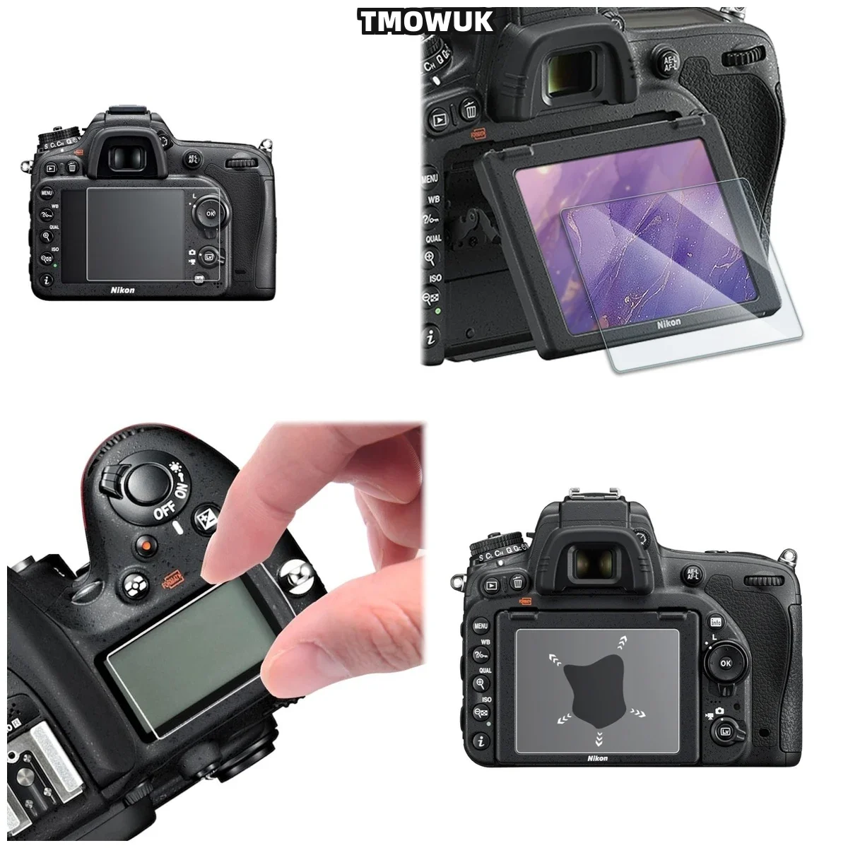 For Nikon D7500 Frosted Matte Screen Protector - 9H Anti-Glare Tempered Glass With Anti-Bacterial Surface Treatment
