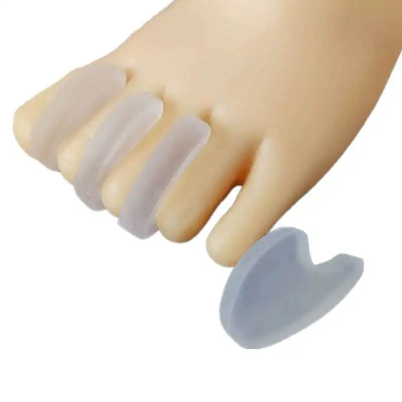 1/10/100Pairs Gel Toe Separator Protector Hallux Valgus Bunion Corrector Hammer Toe Spacer for Overlapping Toe Toe Pain Relief