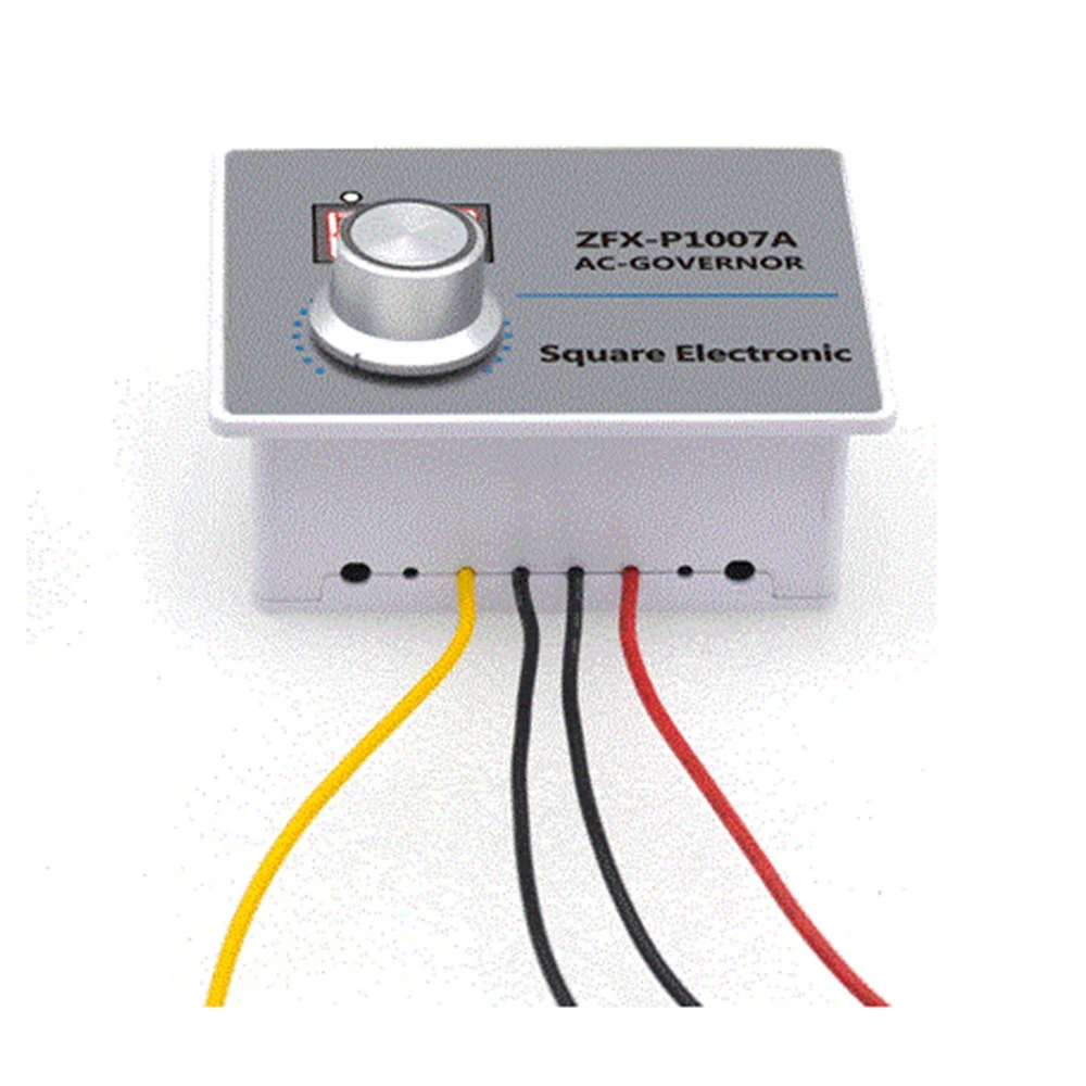 ZFX-P1007A Digital Display Speed Controller Waterproof Stepless Speed Regulator Governor 500W AC 220V Control Switch