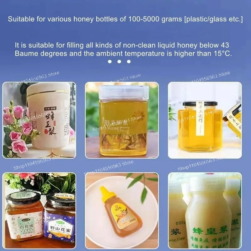 Filling Machine BEIJAMEI Pneumatic Honey Tomato Sauce  Jar Filler Stainless Steel  Semi-Automatic  Packaging Production  Equipme