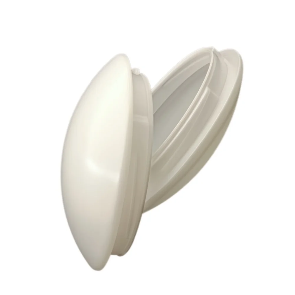 White Round Lamp Cover Compatible with Ceiling Fans Pendant Lights and Chandeliers 197x47x218mm For Acrylic Build