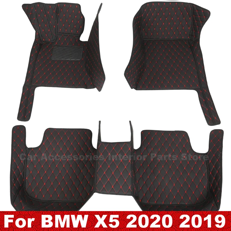 

Car Floor Mats For BMW X5 2020 2019 Auto Waterproof Leather Carpets Custom Accessories Interior Parts Car Floor Liners