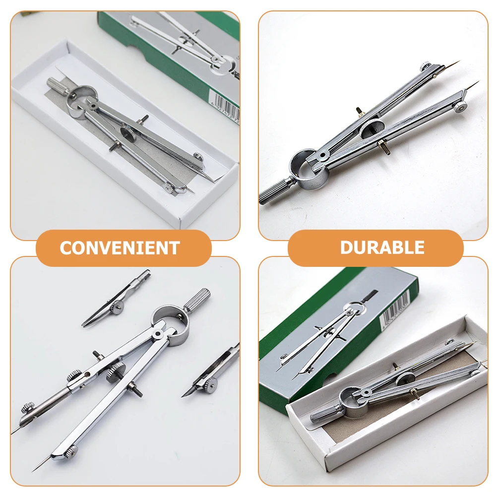 Spring Compass For Geometry Art Design High-Class Metal Adjustable Legs Drawing Tool Accurate Painting Work Accessory