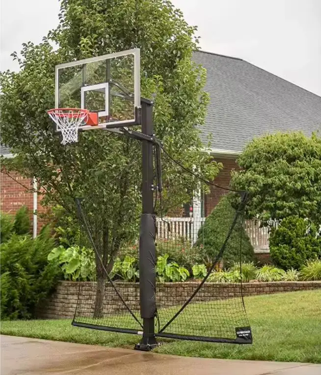 

Factory Wholesale Basketball Yard Guard Defensive Net System Rebounder With Foldable Net Basketball Rebounder Net