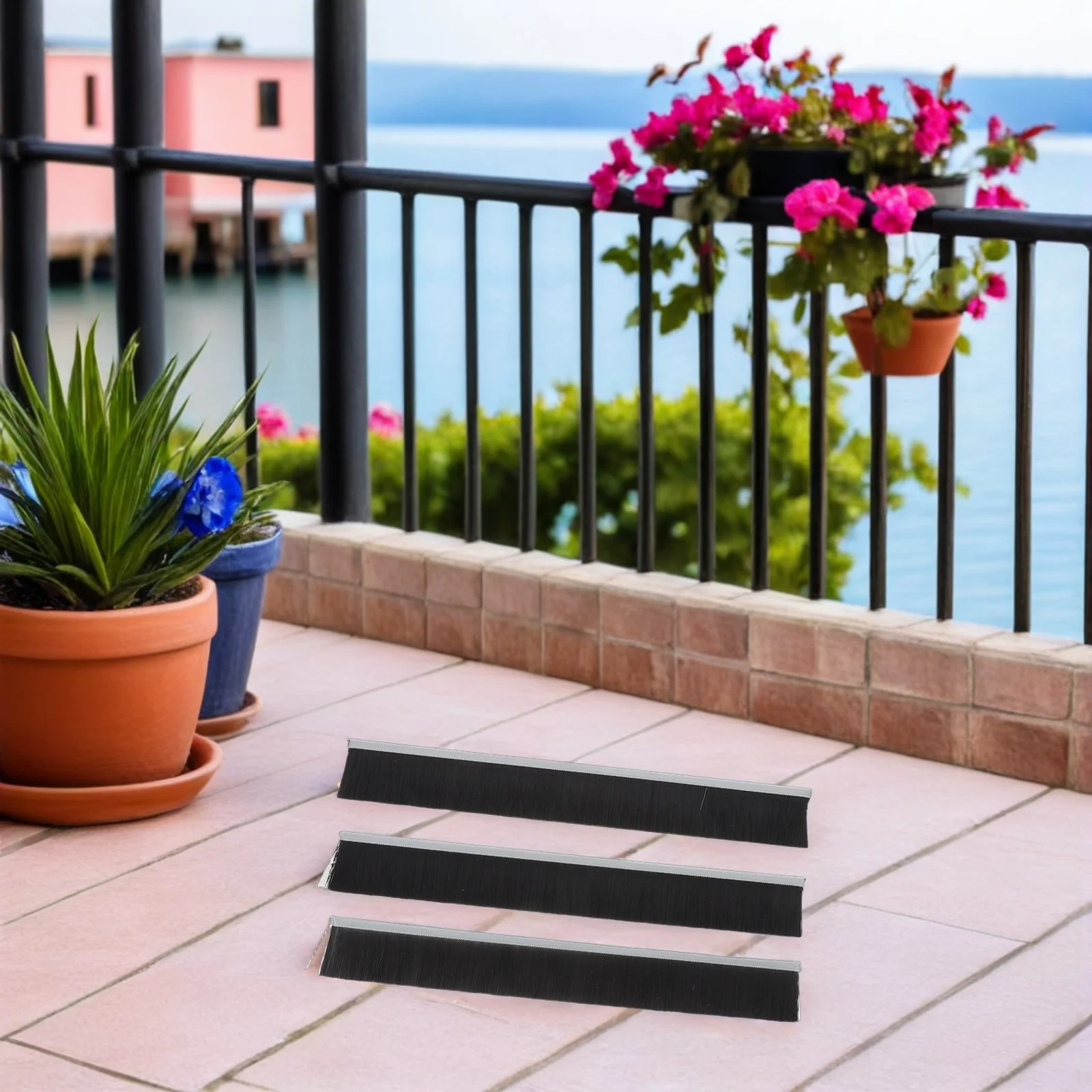 

3pcs Mailbox Dust Seal Brush Strip 25Cm Nylon Letter Box Weatherproof Cleaning Brush For Home Office Windproof Draft Proof