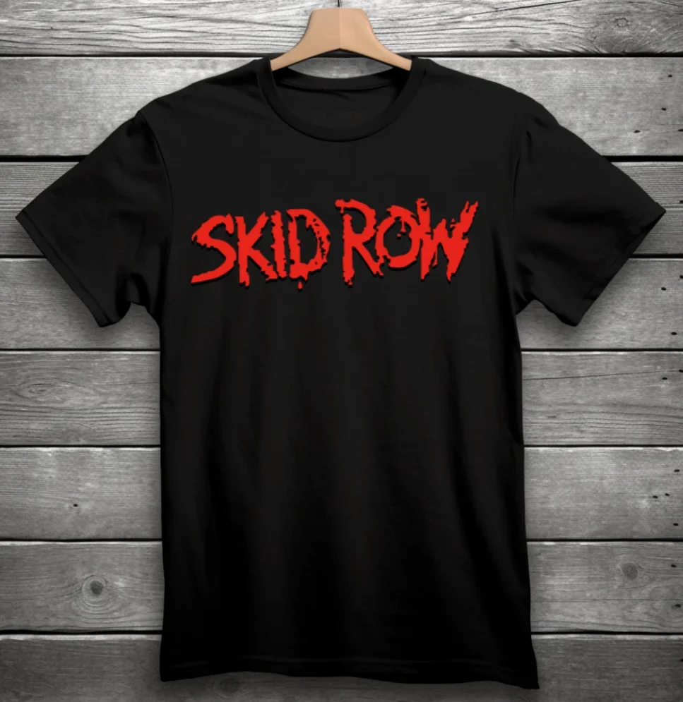تي شيرت Skid Row Heavy Metal Rock Band باللون الأسود #2