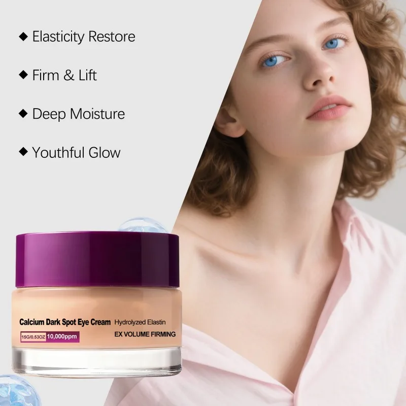 Calcium Dark Spot Eye Cream Collagen Boosting Firming Anti-Aging Fade Dark Circles Under Daily Skin Care Wrinkle Smoothing Cream