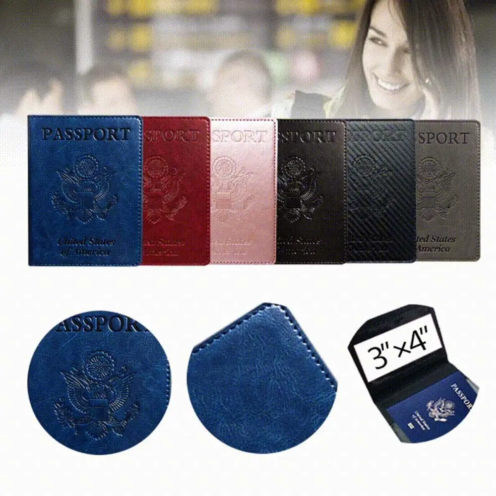 Passaporte Card Case, Passaporte Capa, Suporte de Proteção, Nome ID Endereço, Avião Check-in Cartão de Crédito, Viagem Acessórios