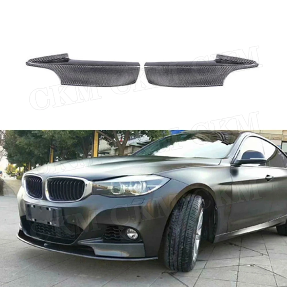 

Carbon Fiber Front Lip Splitters FRP Flaps Aprons Spoiler for BMW 3 Series GT F34 M Sport Bumper 2014-2018 Car Styling