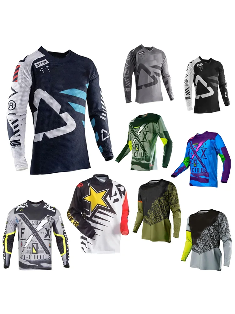 AliExpress NONE Men's Women's Motocross Cycling Jersey FOFING Motocross T-Shirt Quick-Dry Breathable Downhill Jersey  Maglietta Motocross