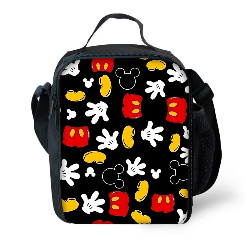 Disney Mickey Minnie Child Insulated Large Capacity Bag for Boy Girl Student Outdoor Picnic Resuable Thermal Cooler Lunch Box