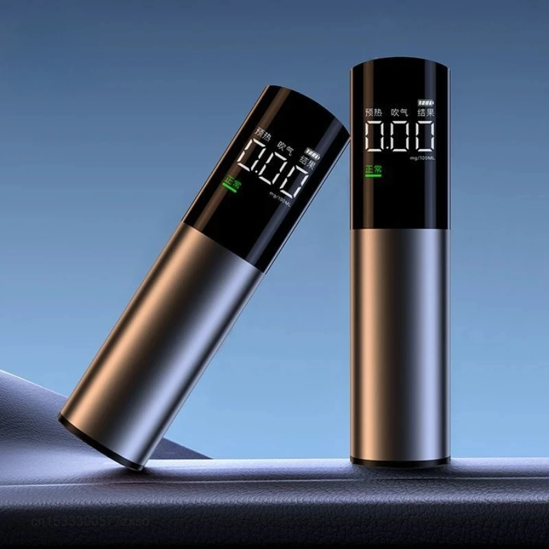  ANMU Automatic Alcohol Tester Electronic Breathalyzer LED Display Portable Rechargeable Mini Alcoholimeter Detector Tool