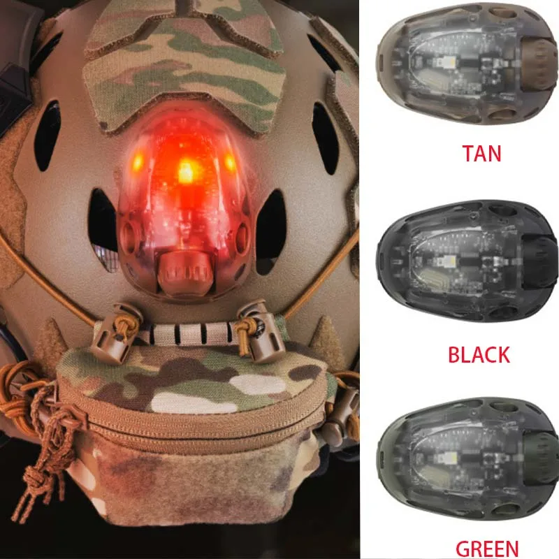 Tactical Helmet Signal Light, Multiple Lighting Effects, Helmet Specific Accessories